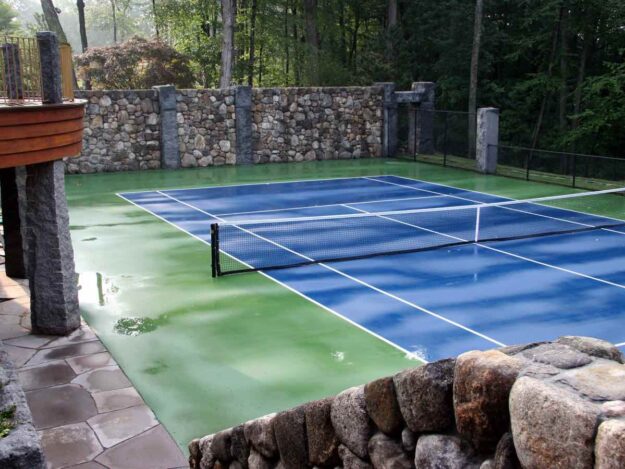 Caledonia Pillars Tennis New-England Fieldstone